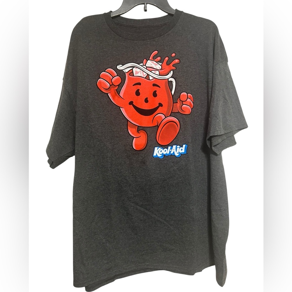 Kool-Aid Man "Oh Yeah!" Graphic T-Shirt - Charcoal Heather Gray Unisex Size L